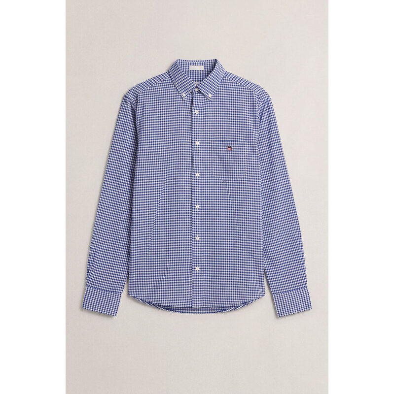 KOŠILE GANT REG CLASSIC OXFORD CHECK COLLEGE BLUE