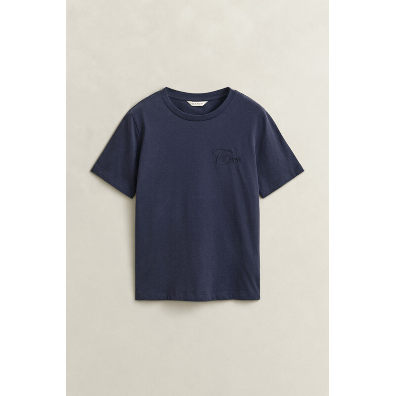 TRIČKO GANT REG TONAL GRAPHIC SS T-SHIRT EVENING BLUE