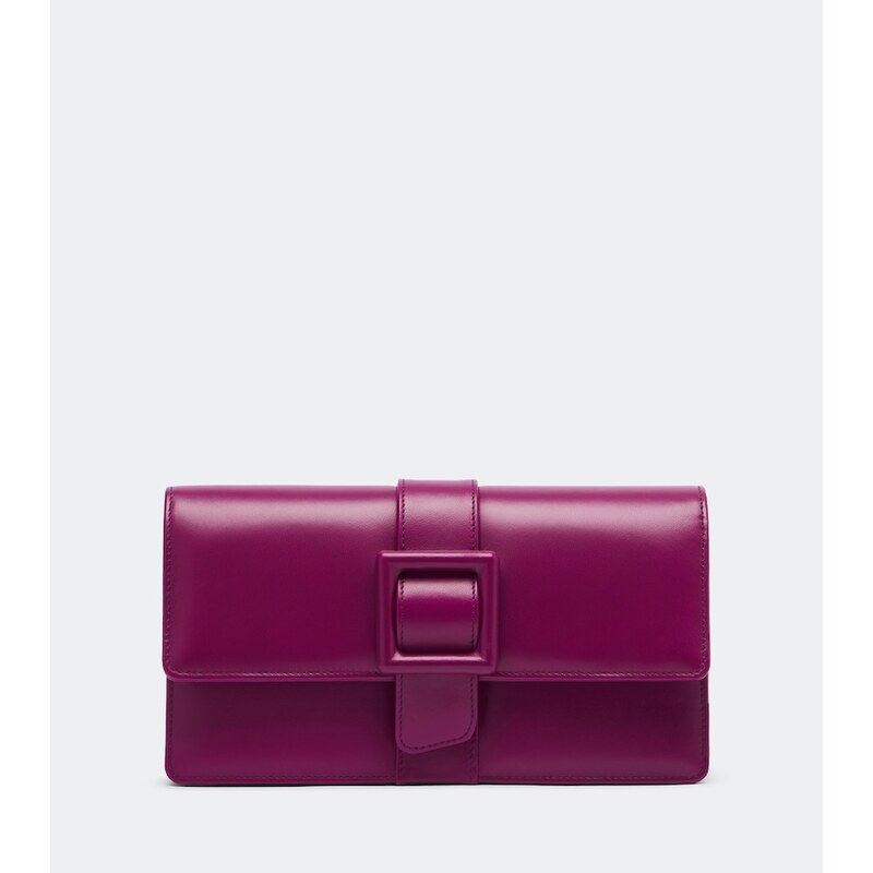 Manolo Blahnik Maycap leather clutch