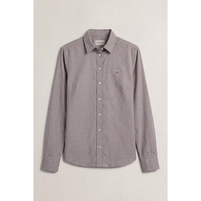 KOŠILE GANT SLIM STRETCH OXFORD SHIRT DEEP BROWN