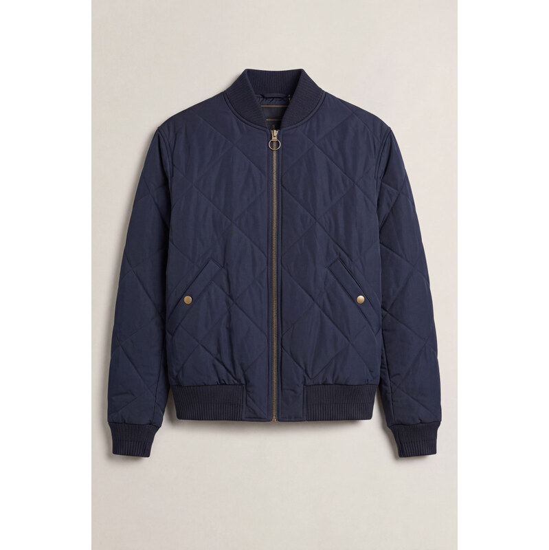 BUNDA GANT REVERSIBLE QUILTED BOMBER JACKET EVENING BLUE