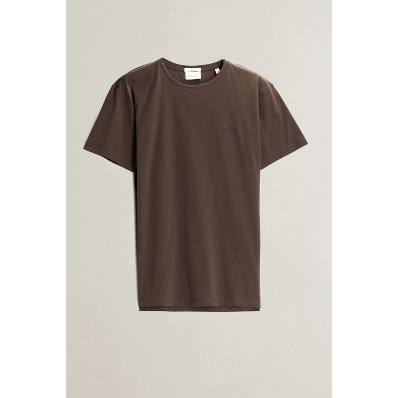 TRIČKO GANT SLIM SS T-SHIRT BLACK BROWN