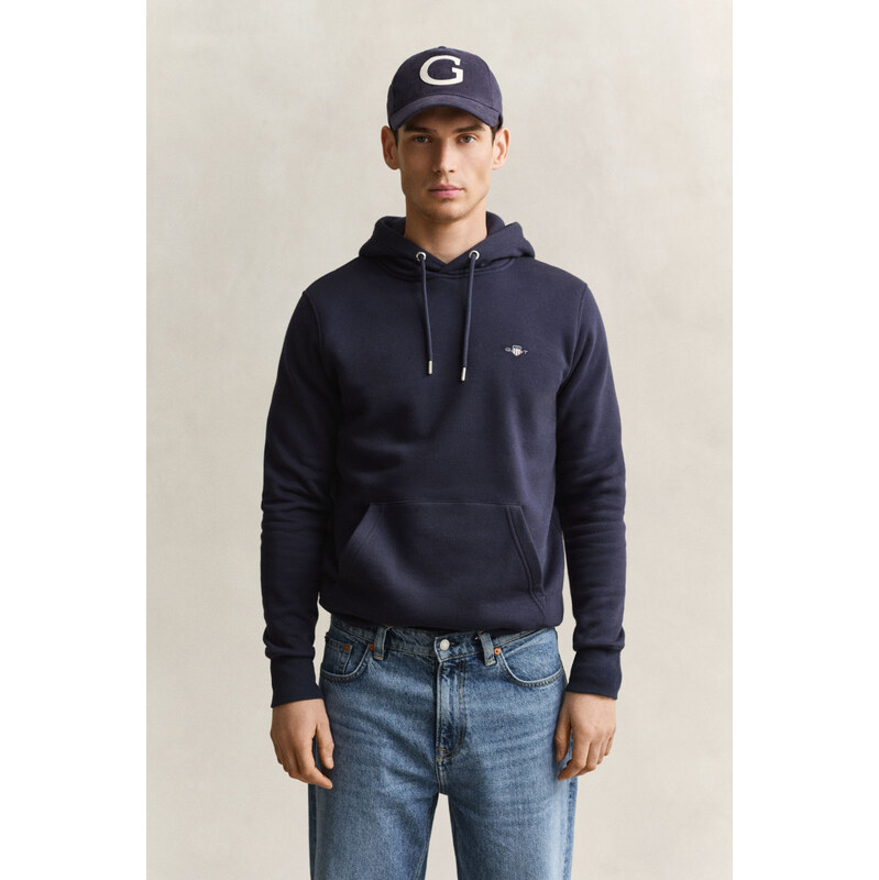 MIKINA GANT REG SHIELD HOODIE EVENING BLUE