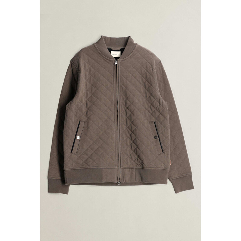 MIKINA GANT QUILTED BOMBER FADED TAUPE
