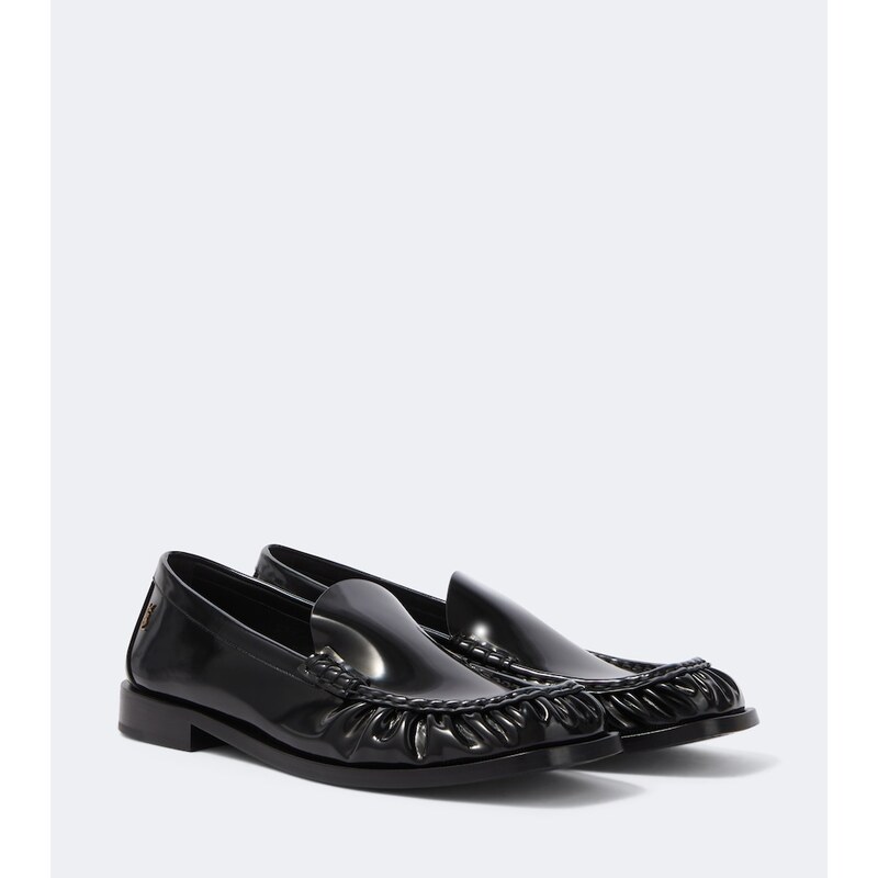 Saint Laurent Theobald Cassandre leather loafers