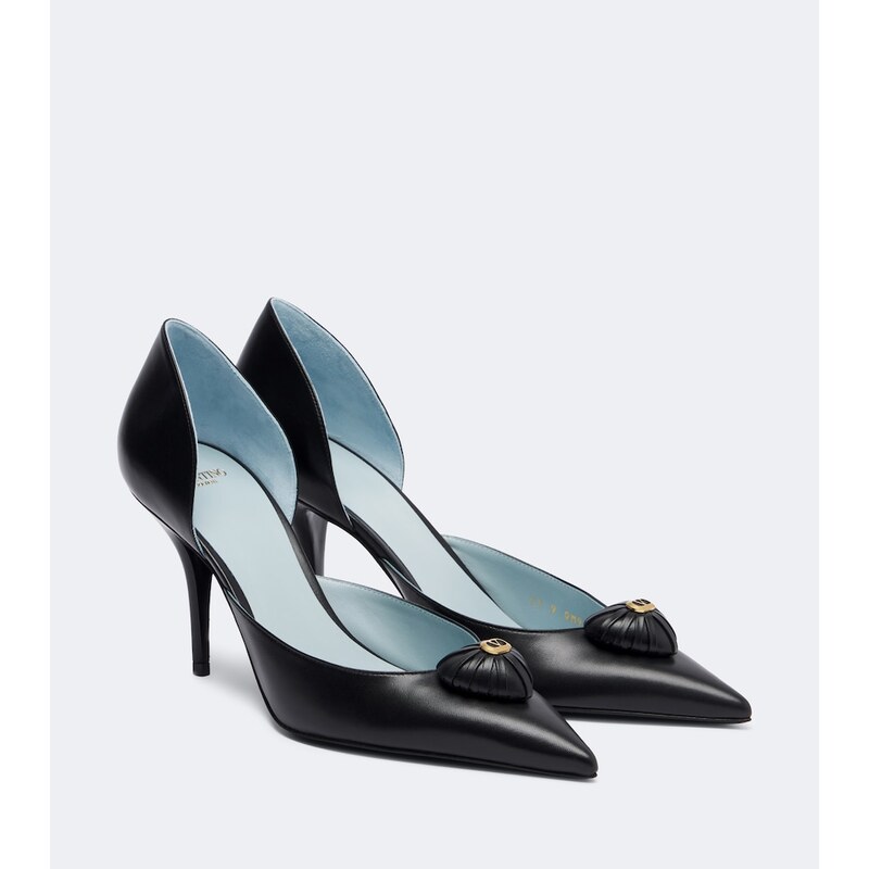 Valentino Garavani Cœur Royal leather pumps