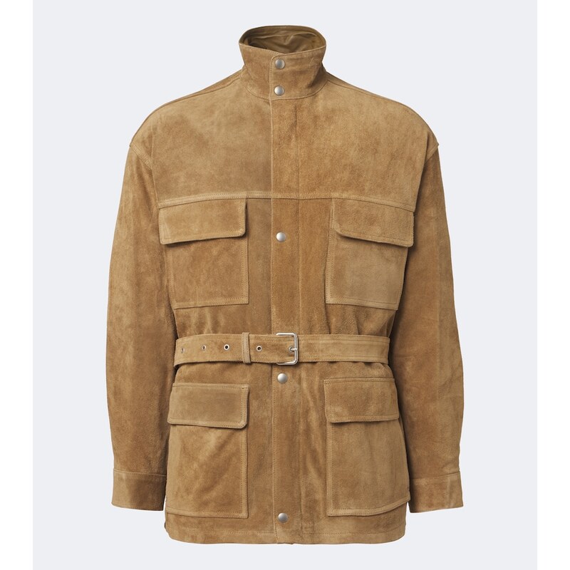 Arma Doran belted suede jacket