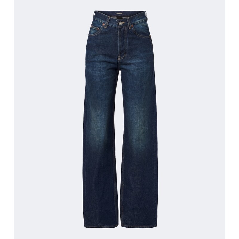 Saint Laurent Faded wide-leg jeans