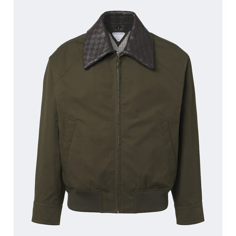 Bottega Veneta Intrecciato cotton twill blouson jacket