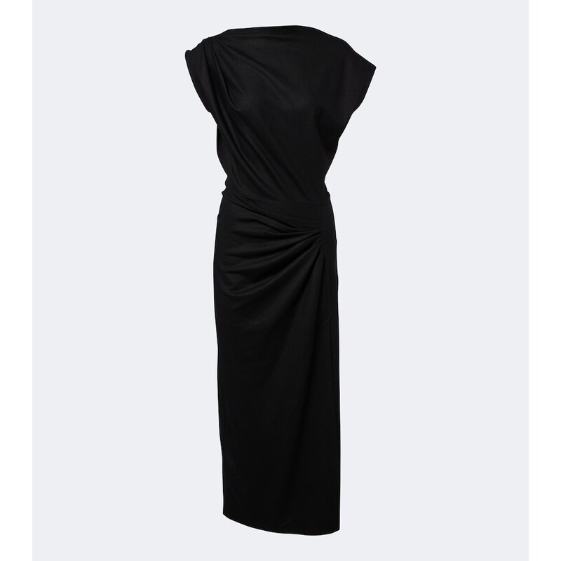 Marant Etoile Naery draped jersey midi dress