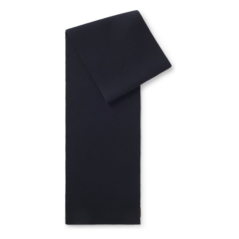 HUGO Cotton scarf with ribbed structure