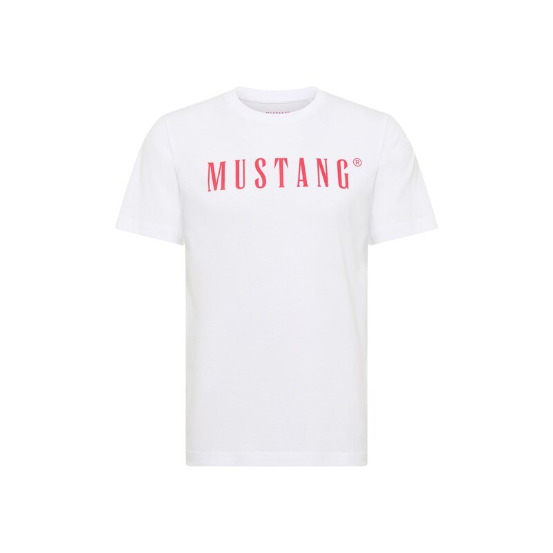MUSTANG Tričko Austin červená / bílá