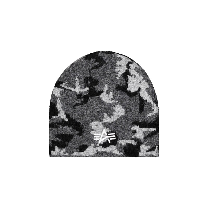 ALPHA INDUSTRIES Čepice Cone světle šedá / šedý melír / černá /