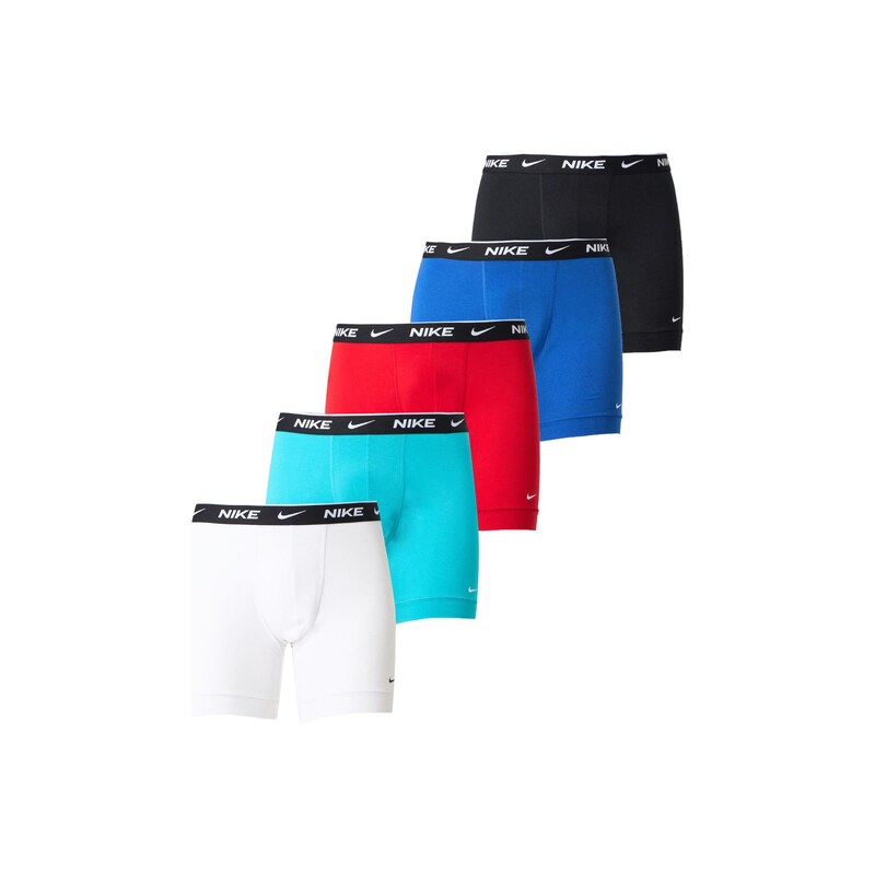NIKE Underwear Boxerky EVERYDAY modrá / aqua modrá / červená /