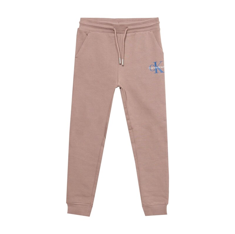 Calvin Klein Jeans Kalhoty velbloudí / modrá / bílá