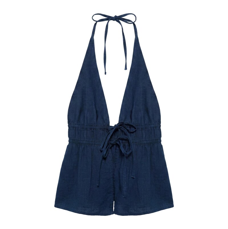 Pull&Bear Top tmavě modrá