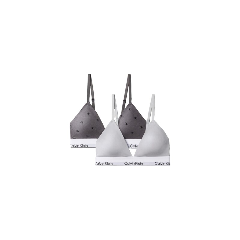 Calvin Klein Underwear Podprsenka tmavě šedá / černá / bílá