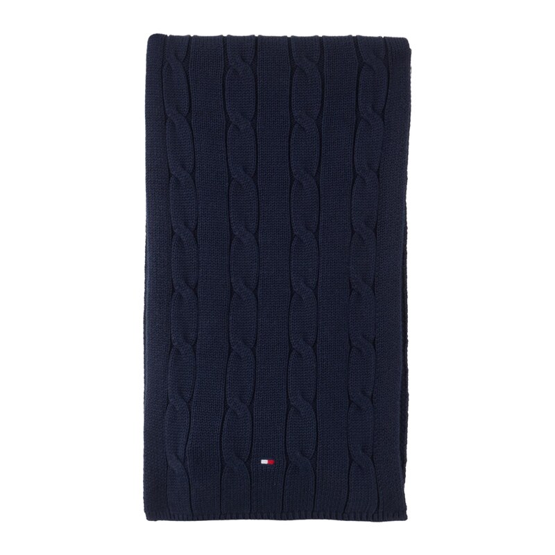 TOMMY HILFIGER Šála ESSENTIAL námořnická modř
