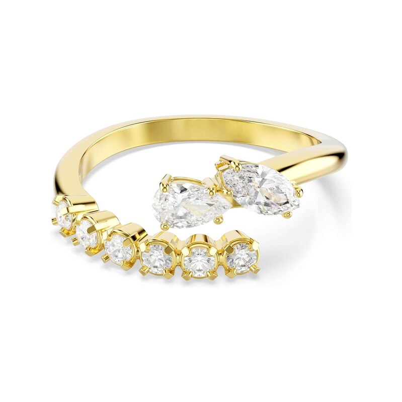 Swarovski Prsten Mesmera zlatá / průhledná
