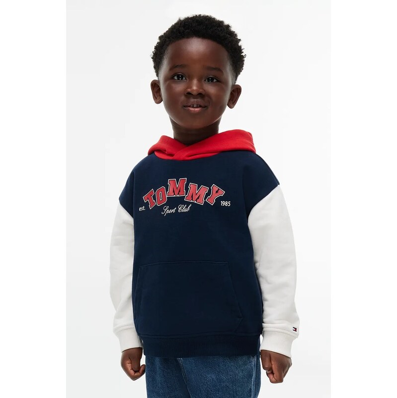 Tommy Hilfiger mikina s kapucí dětská s bavlnou