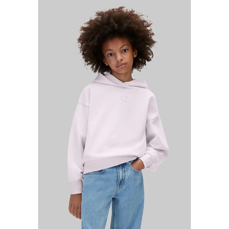 Calvin Klein Jeans mikina s kapucí dětská bavlněná