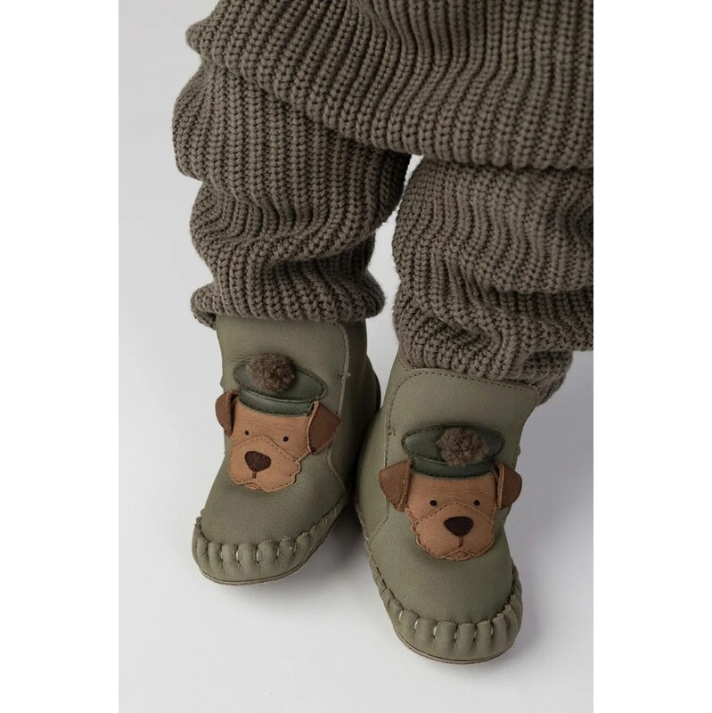 Donsje boty kojenecké nubukové Junus Booties Terrier