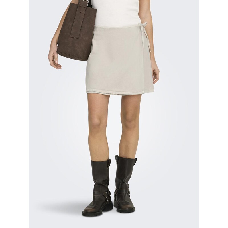 Dámská krémová sukně Only OnlNoelle-Silla Wrap Skirt