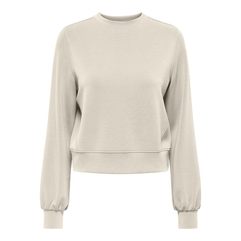 Dámské tričko s dlouhým rukávem krémové Only OnlMaya L/S modal s