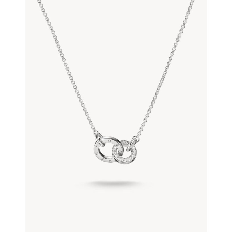 Thomas Sabo Chain together with white zirconia in silver, white