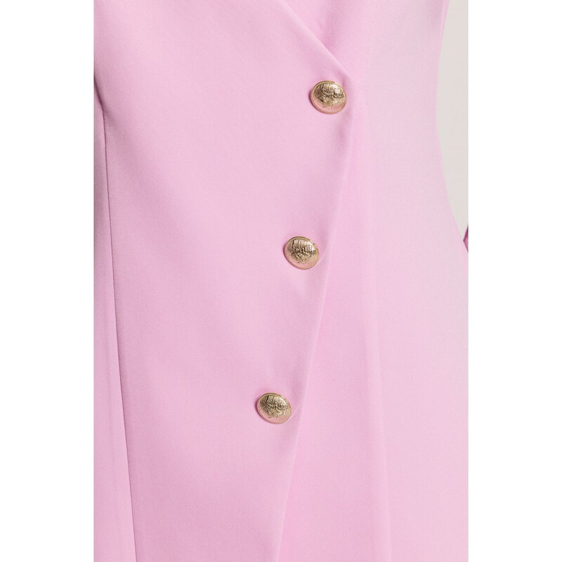Šaty model 22313034 Blazer se zlatým knoflíkem – bonbónově