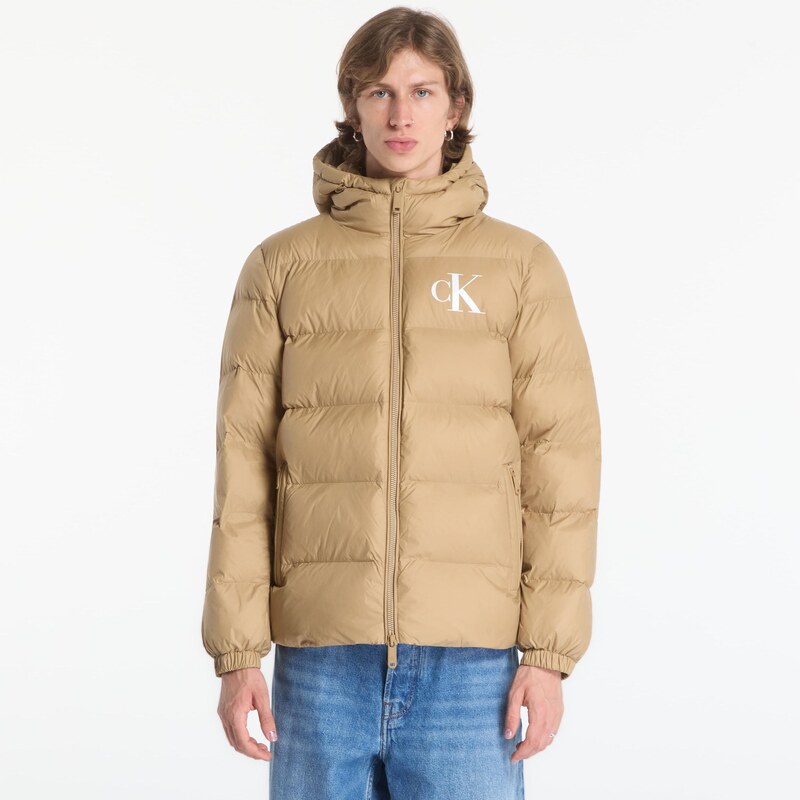 Péřovka Calvin Klein Jeans Ls Ltwt Nyln Paded H Brown M