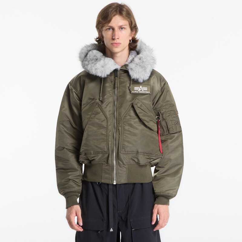 Bunda Alpha Industries 45/P Hooded Custom Mud Olive XXL
