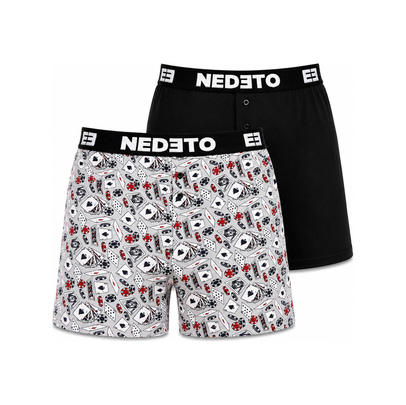 2PACK pánské trenky Nedeto vícebarevné (2NGV09)