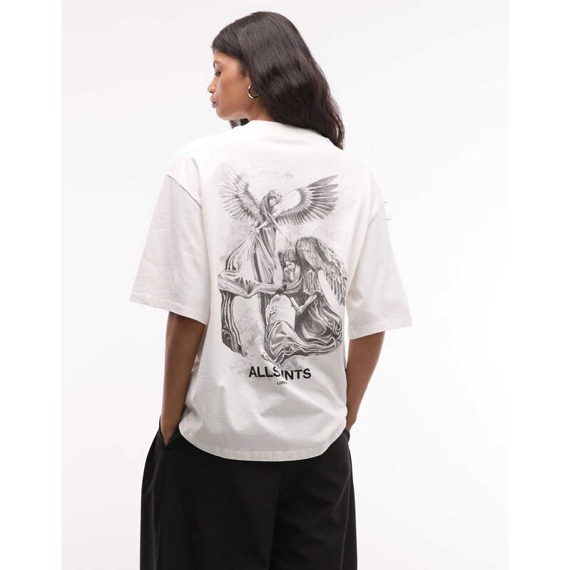 AllSaints Seraph Amelie short sleeve graphic logo t-shirt with