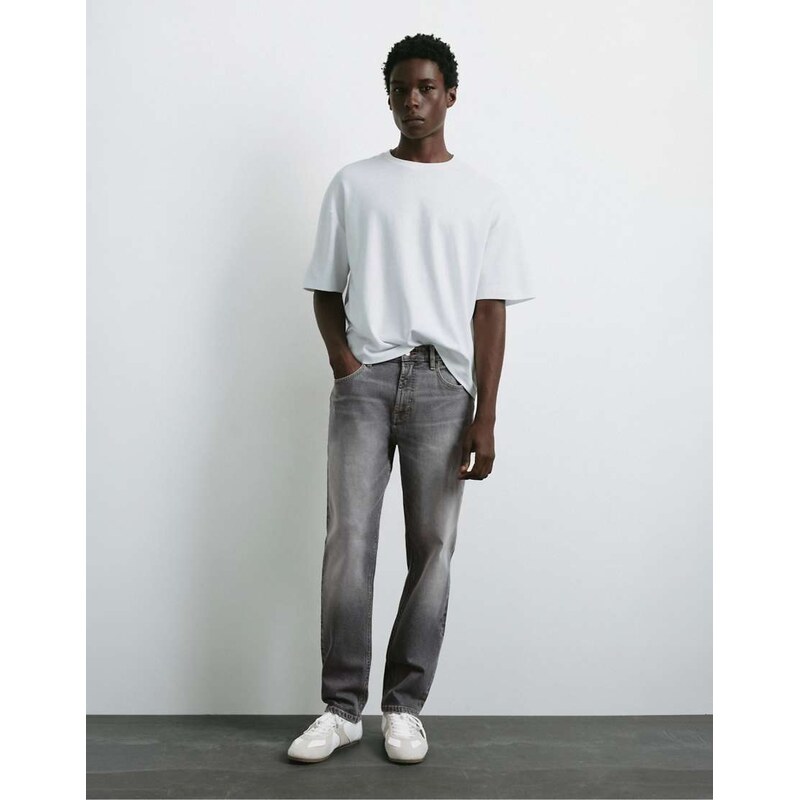 Pull&Bear Slim fit jeans in dark grey