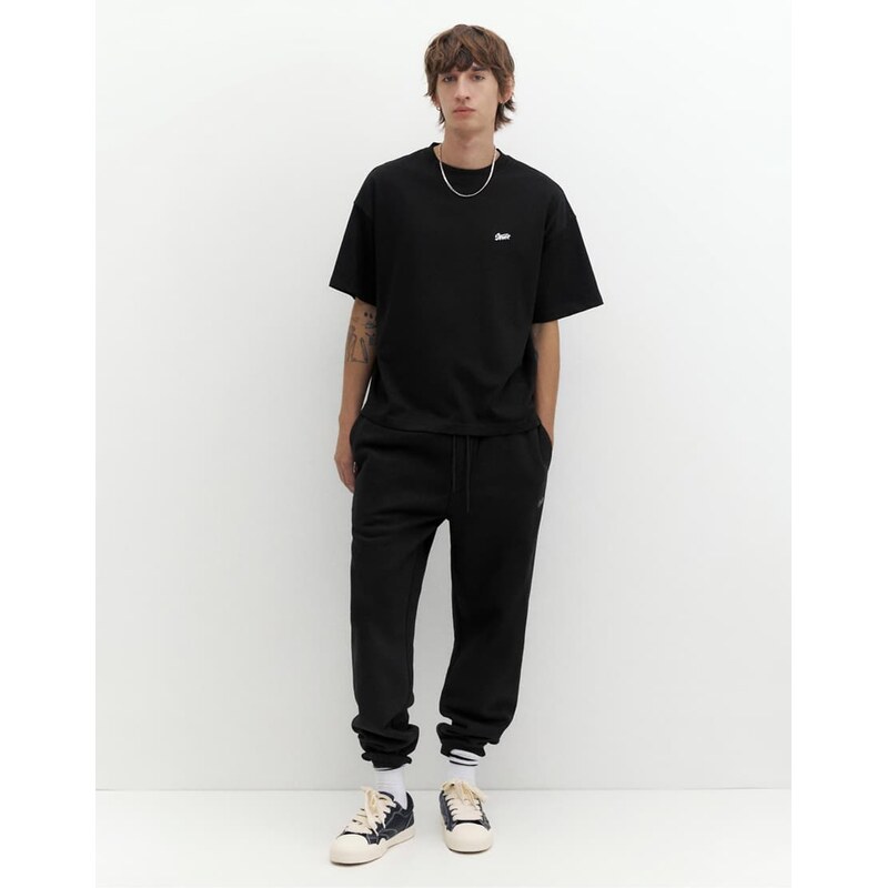 Pull&Bear Stwd joggers in black