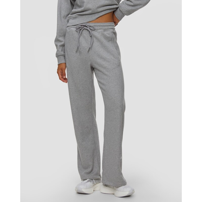 Dámské Tepláky Adidas By Stella Mccartney Straight V Šedé Barvě