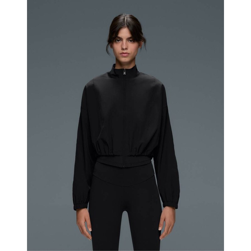 OYSHO Double stretch technical jacket in black