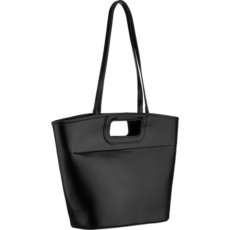 Dámská shopper kabelka Peterson se zapínáním na zip – černá