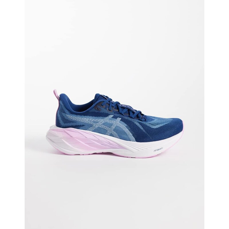 Asics Dynablast 6 running trainers in dark blue and lilac