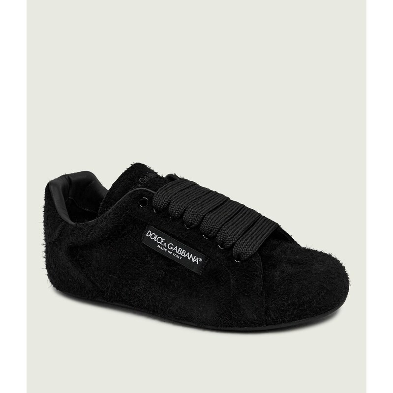 Dolce & Gabbana Vlněné tenisky Portofino Soft s přídavkem kůže