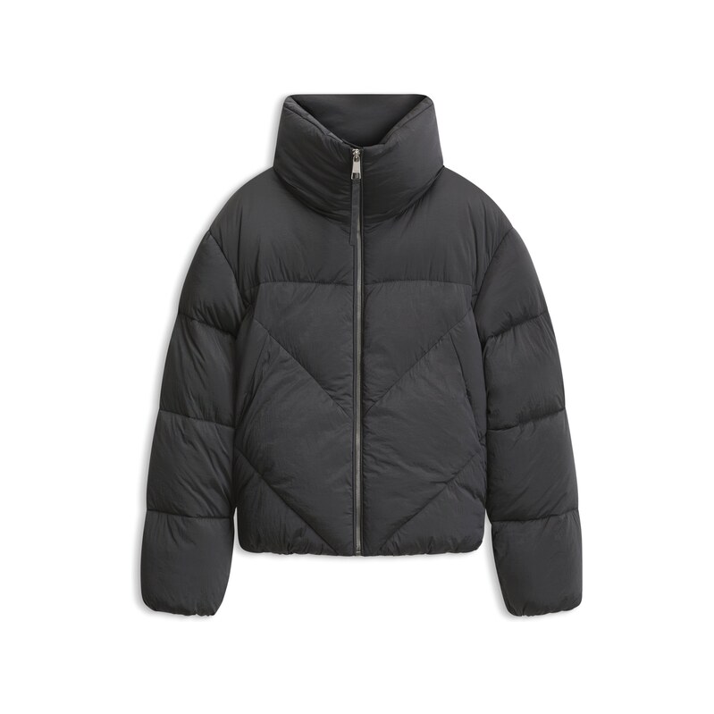 BOSS Zipped puffer jacket in lustrous fabric