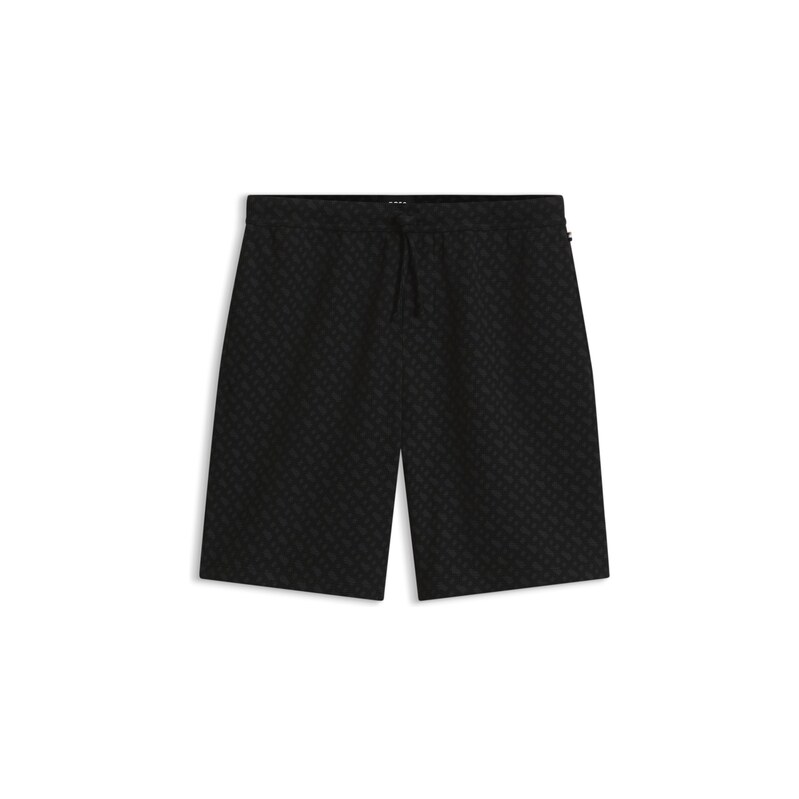 BOSS Cotton-blend pajama bottoms with graphic print
