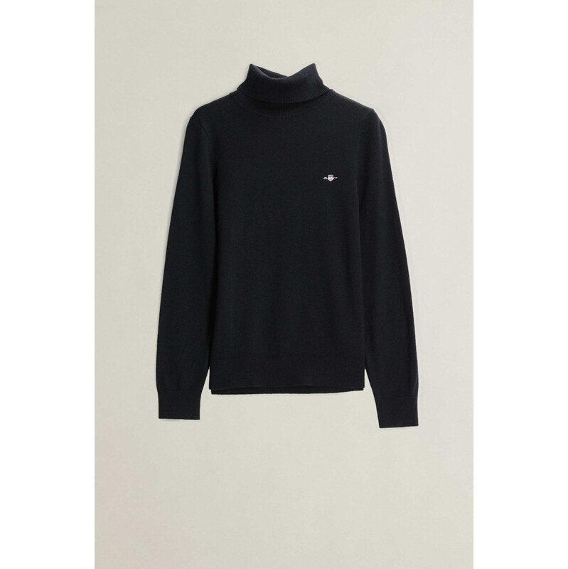ROLÁK GANT WOOL COTTON TURTLENECK BLACK