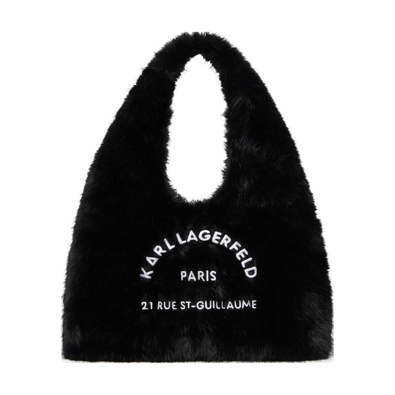 Karl Lagerfeld Taška přes rameno černá / bílá