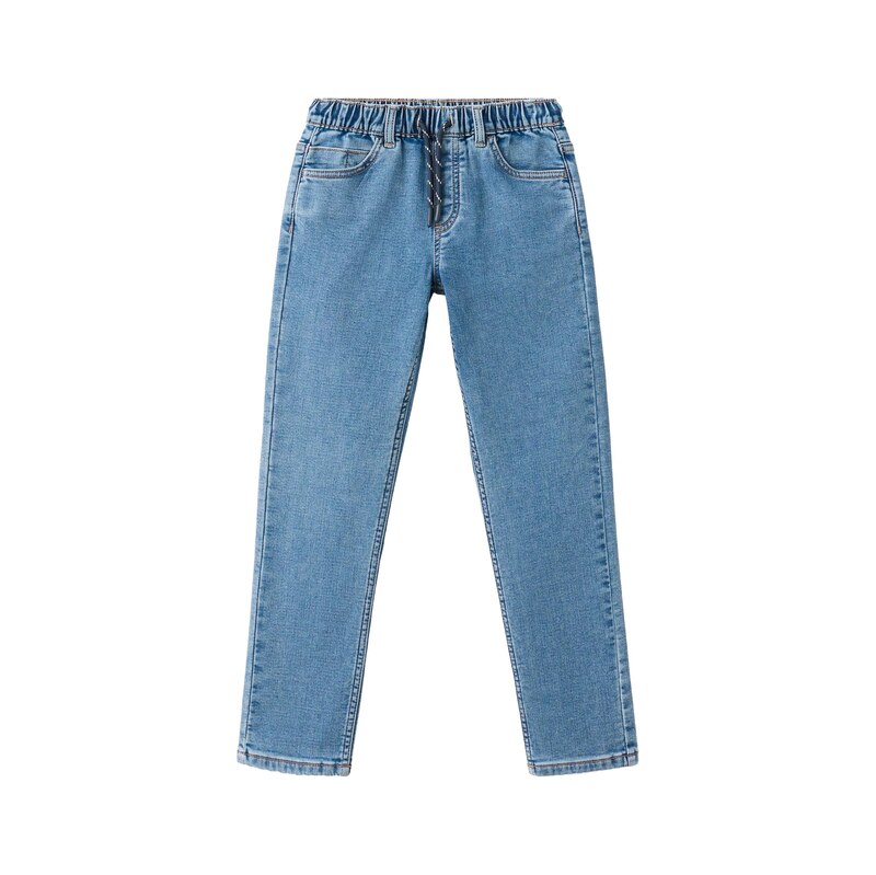 MANGO KIDS Džíny COMFY modrá džínovina