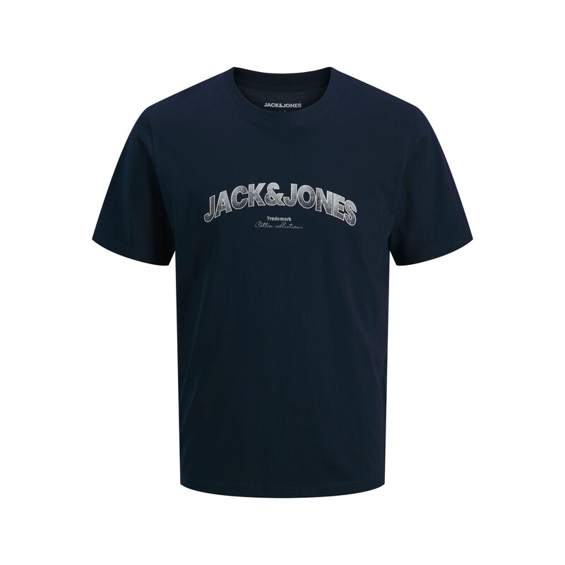 Jack & Jones Plus Tričko JJAVERY tmavě modrá / bílá