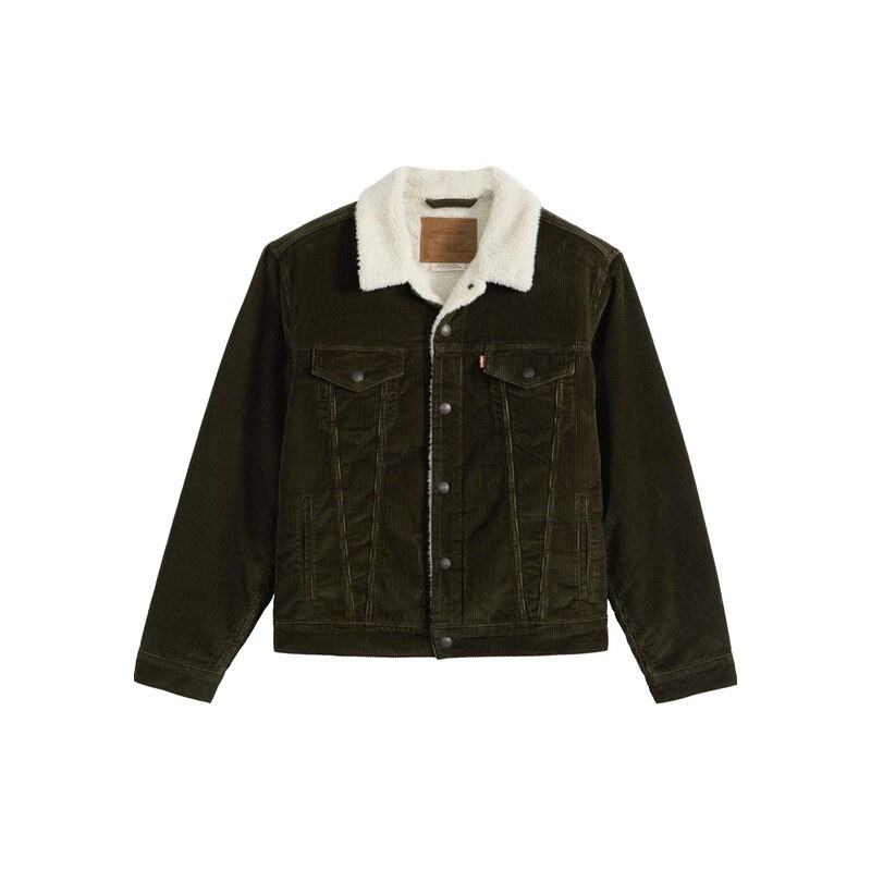 LEVIS  Přechodná bunda Type III Sherpa Trucker olivová