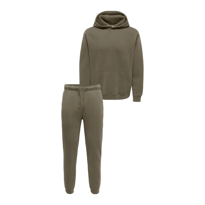 Only & Sons Joggingová souprava ONSLARRY olivová