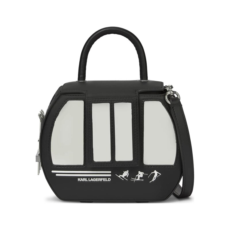 Karl Lagerfeld Kabelka Ikon černá / bílá